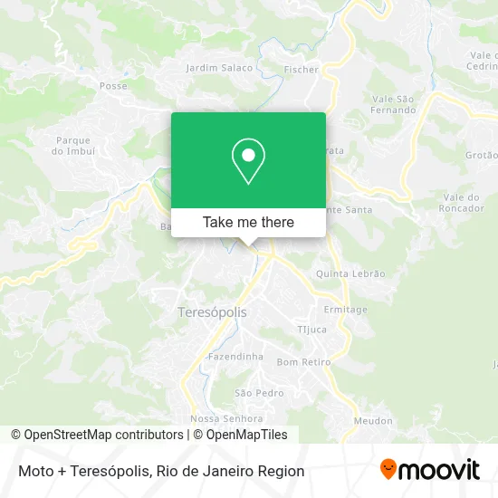 Moto + Teresópolis map