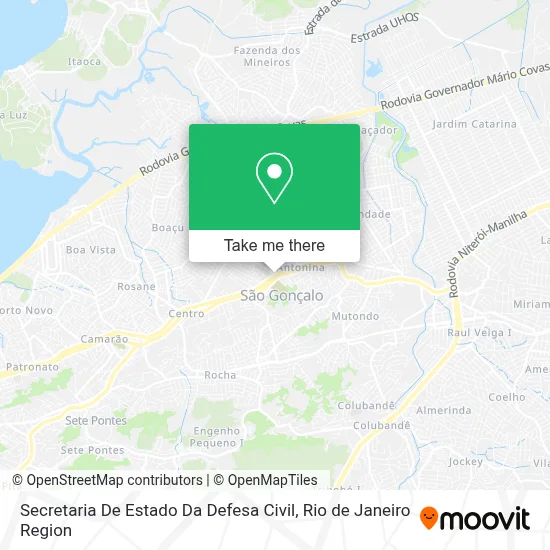 Secretaria De Estado Da Defesa Civil map