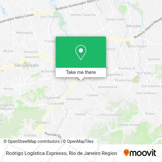 Rodrigo Logística Expresso map