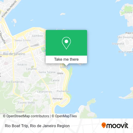 Rio Boat Trip map