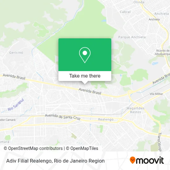 Adiv Filial Realengo map