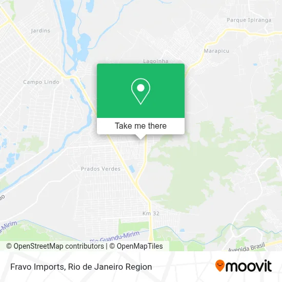 Fravo Imports map