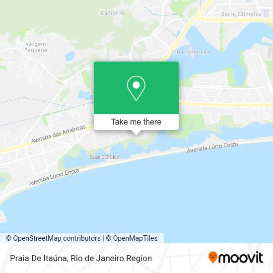 Praia De Itaúna map