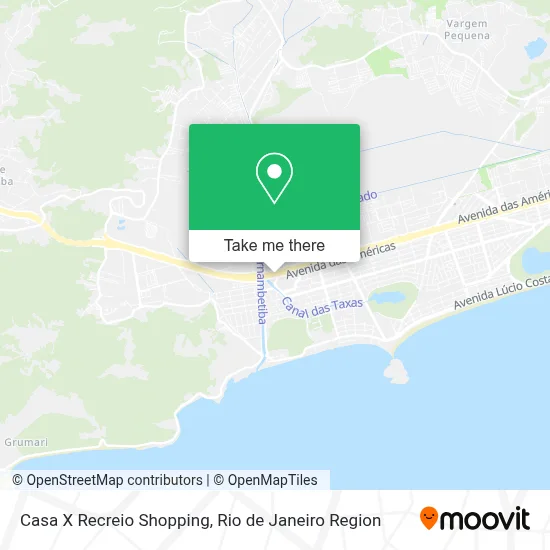 Casa X Recreio Shopping map