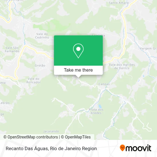 Recanto Das Águas map