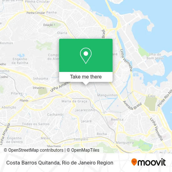 Costa Barros Quitanda map