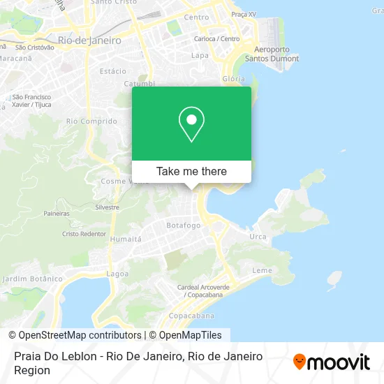 Praia Do Leblon - Rio De Janeiro map