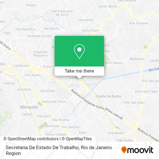 Secretaria De Estado De Trabalho map