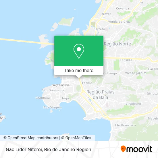 Gac Lider Niterói map
