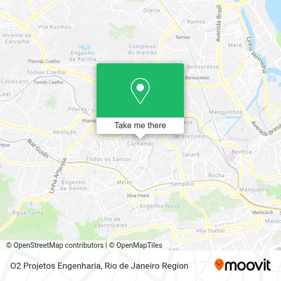 O2 Projetos Engenharia map