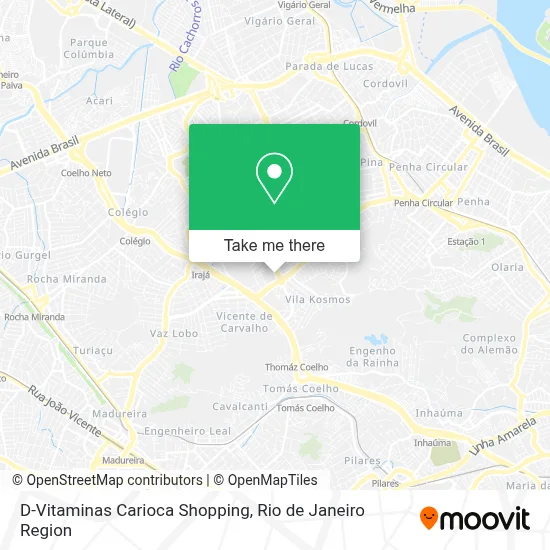 D-Vitaminas Carioca Shopping map