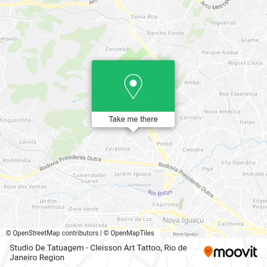 Studio De Tatuagem - Cleisson Art Tattoo map