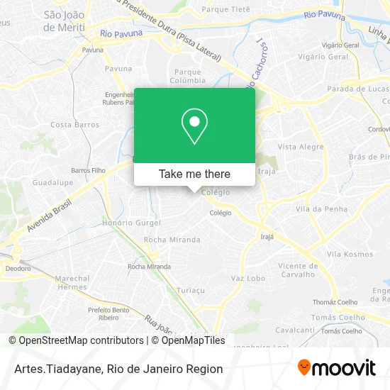 Artes.Tiadayane map