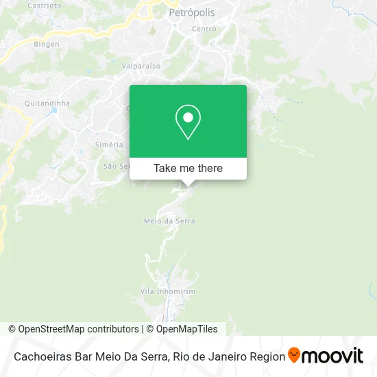Cachoeiras Bar Meio Da Serra map