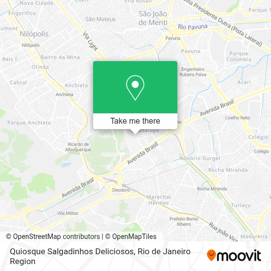 Quiosque Salgadinhos Deliciosos map