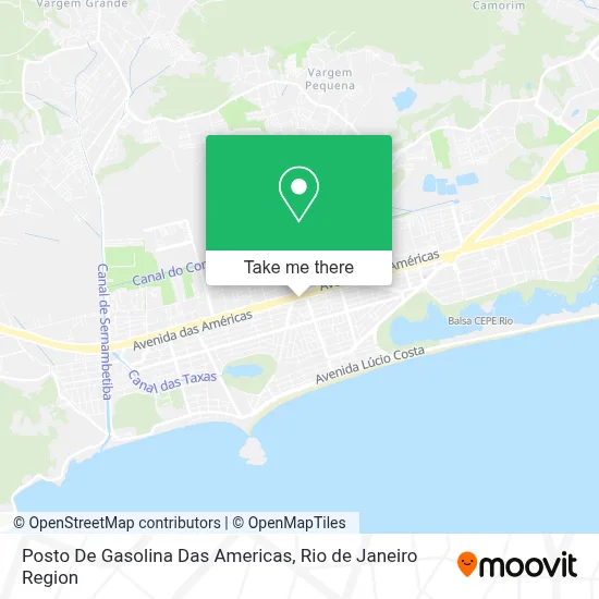 Posto De Gasolina Das Americas map
