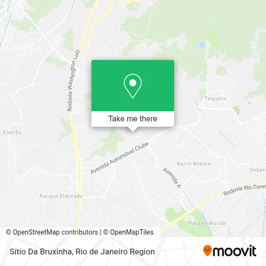 Sítio Da Bruxinha map