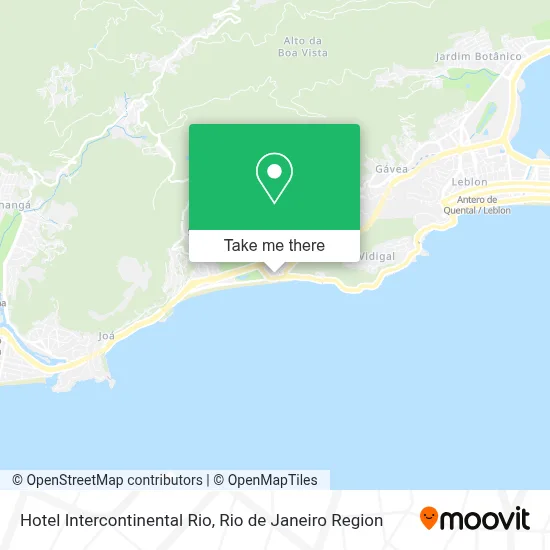 Hotel Intercontinental Rio map