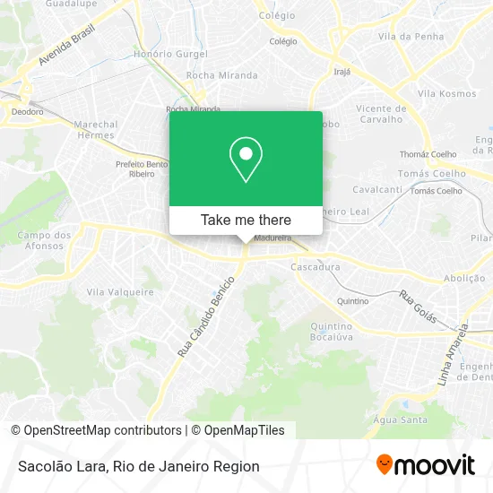 Sacolão Lara map