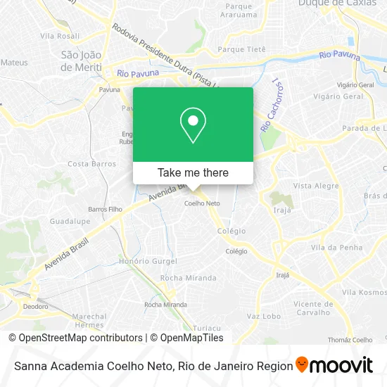 Sanna Academia Coelho Neto map