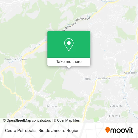 Ceuto Petrópolis map