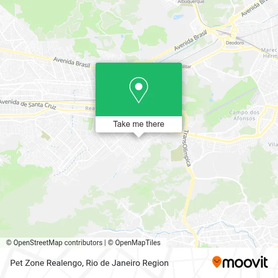 Pet Zone Realengo map