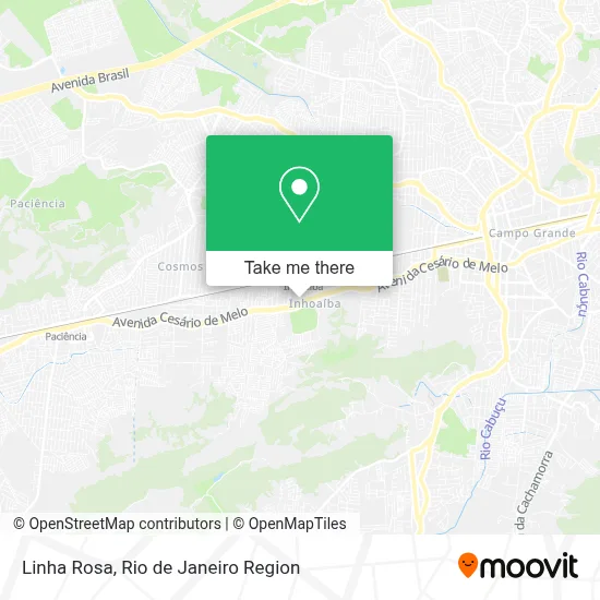 Linha Rosa map
