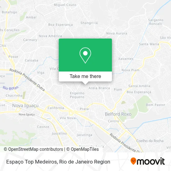 Espaço Top Medeiros map