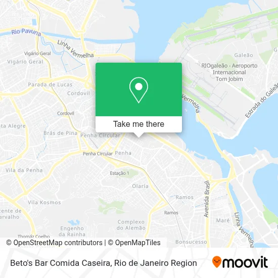 Beto's Bar Comida Caseira map