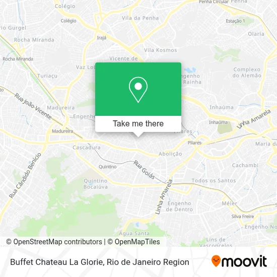 Buffet Chateau La Glorie map