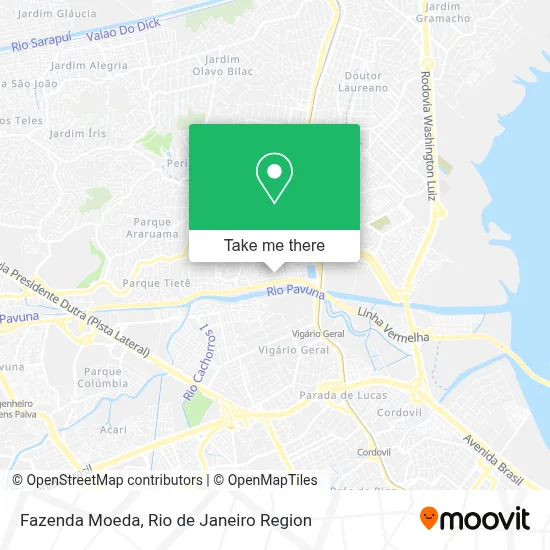 Fazenda Moeda map