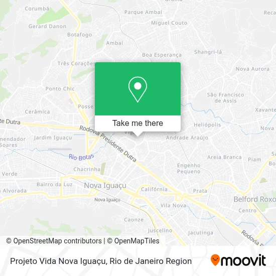 Projeto Vida Nova Iguaçu map