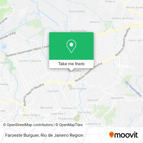 Faroeste Burguer map