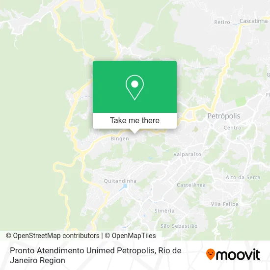 Pronto Atendimento Unimed Petropolis map