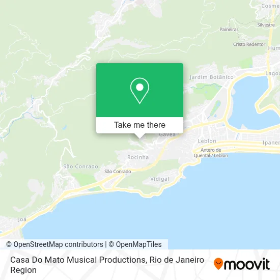 Casa Do Mato Musical Productions map