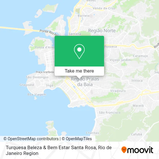 Turquesa Beleza & Bem Estar Santa Rosa map