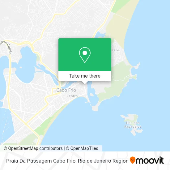 Praia Da Passagem Cabo Frio map