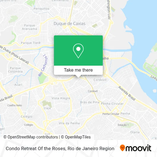 Condo Retreat Of the Roses map