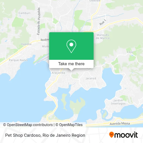 Pet Shop Cardoso map
