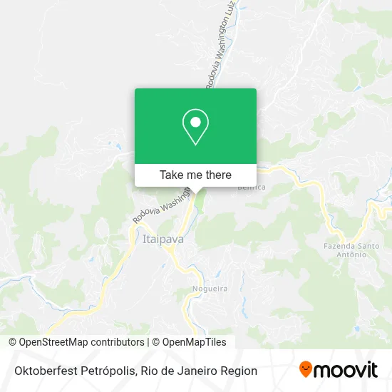 Oktoberfest Petrópolis map