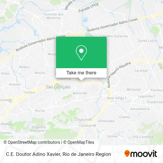 C.E. Doutor Adino Xavier map