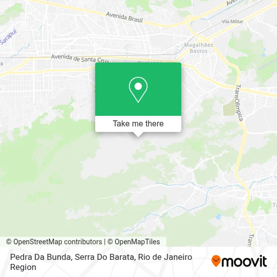 Pedra Da Bunda, Serra Do Barata map