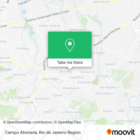 Campo Alvorada map