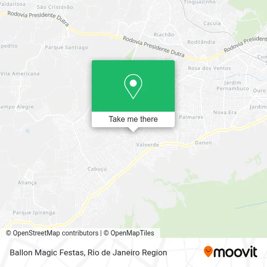Ballon Magic Festas map