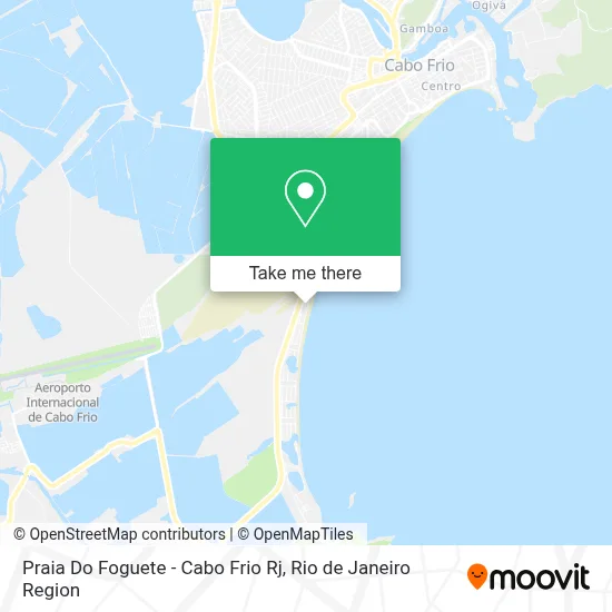 Praia Do Foguete - Cabo Frio Rj map