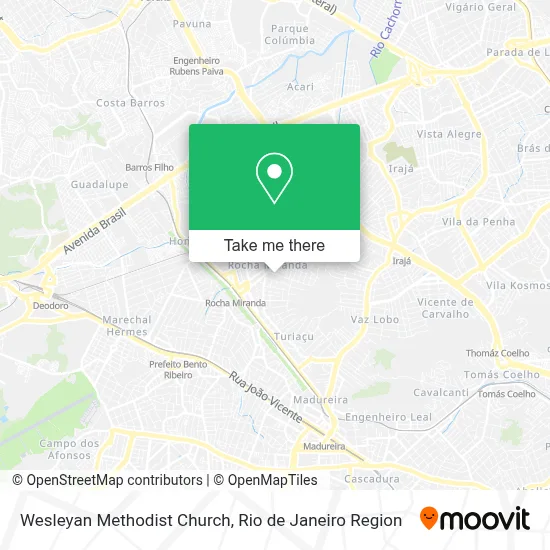 Wesleyan Methodist Church map