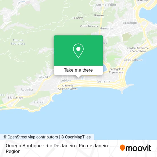 Omega Boutique - Rio De Janeiro map