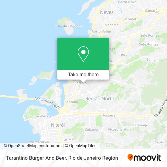 Tarantino Burger And Beer map
