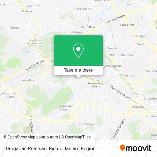 Drogarias Precisão map