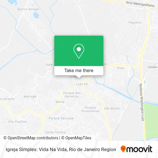 Igreja Simples: Vida Na Vida map